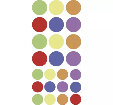 Geometric Circles circle wall decal - TenStickers