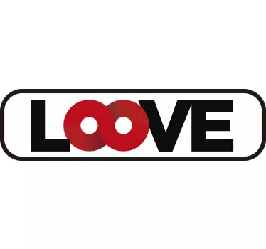 Infinity love headboard wall decal - TenStickers