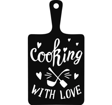 Culinary Delights with Affection cuisine wall sticker - TenStickers