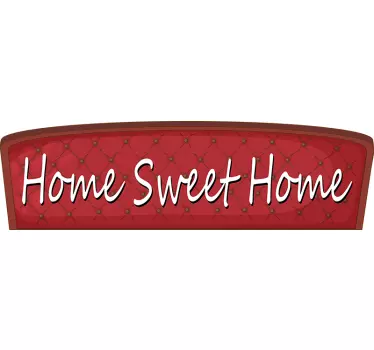 Home sweet home text wall decal - TenStickers