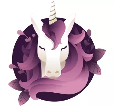 Portrait unicorn Kids Bedroom Wall decal - TenStickers