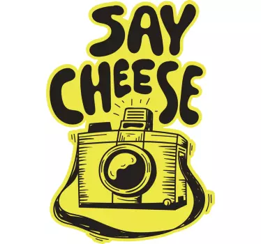 SAY CHEESE object sticker - TenStickers