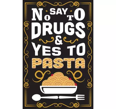 Cook pasta food wall sticker - TenStickers