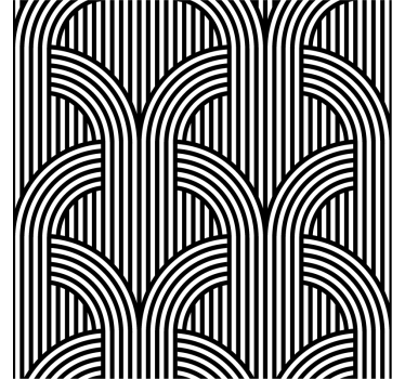 Line pattern Abstract Sticker - TenStickers