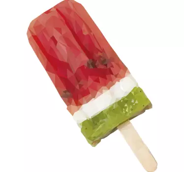 Colorful Ice Treat cuisine wall sticker - TenStickers
