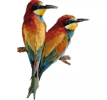 Bird couple bird decal - TenStickers