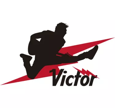 Jumping Musician Silhouette wall sticker - TenStickers