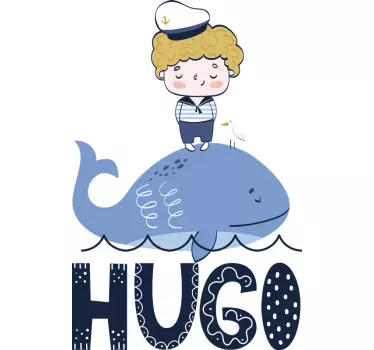 Custom sailor drawing nautical decal - TenStickers