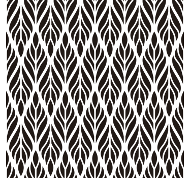 Leaf pattern Leaf pattern window decal - TenStickers