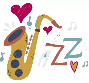 Jazz wall decor - TenStickers