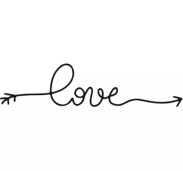 Love line love wall sticker - TenStickers