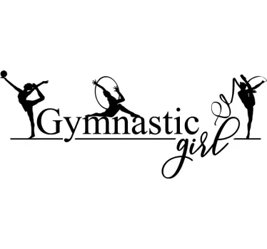 Artistic gymnastics wall decor - TenStickers