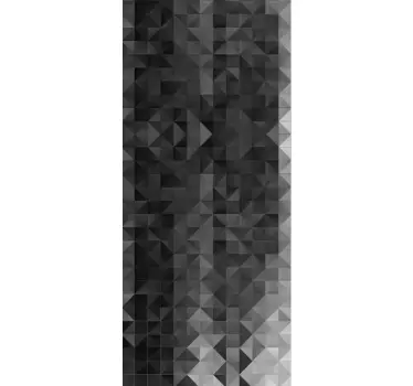 Abstract geometric squares window sticker - TenStickers