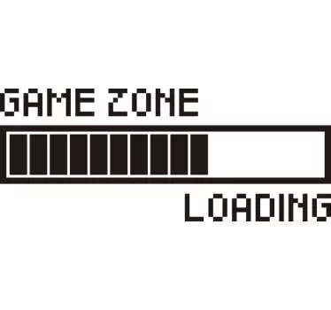 Game zone loading video gaming wall sticker - TenStickers