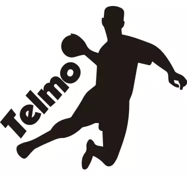 Handball player silhouette  wall decor - TenStickers