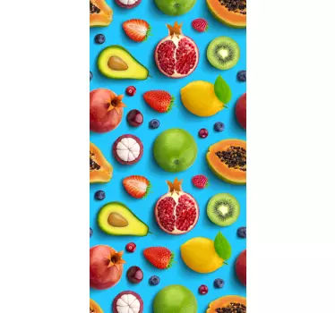 Fruits for kitchen fridge wrap - TenStickers