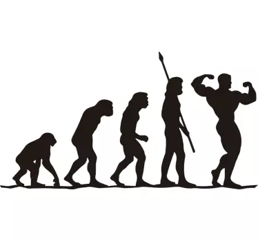 Gym evolution wall decor - TenStickers