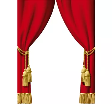 Theater Curtain Vinyl Sticker - TenStickers