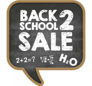 Back to school sale chalk wall sticker - TenStickers