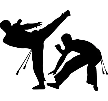 Capoeira wall decor - TenStickers