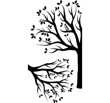 Corner tree wall decal - TenStickers