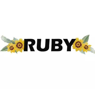 Customisable sunflower bike decal - TenStickers