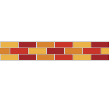 Kitchen wall sticker warm tones tile - TenStickers