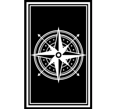 Compass window decal - TenStickers