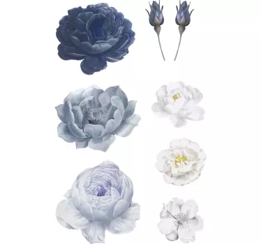 Flower sticker for a kid's room - TenStickers