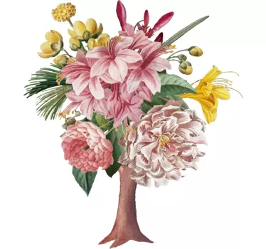 Flower tree flower wall decor - TenStickers