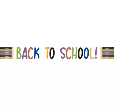 Back to school pencils Shop Window Vinyl - TenStickers