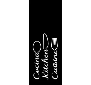 Kitchen  glass door sticker - TenStickers