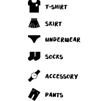 Closet furniture decal - TenStickers