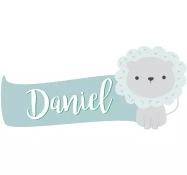 Personalized Cute Lion Design wall stickers for kid - TenStickers