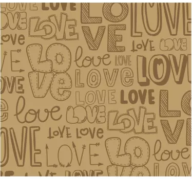love vintage text furniture decal - TenStickers