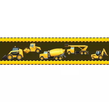 Digger border border sticker - TenStickers