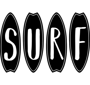 Surf in Surfboards  decal - TenStickers