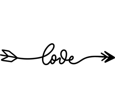 Sentence love nordic style love wall decal - TenStickers