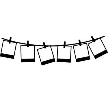 Polaroid photo frame decal - TenStickers