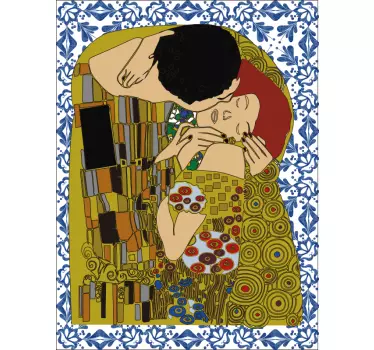 The Kiss stained glass window decal - TenStickers