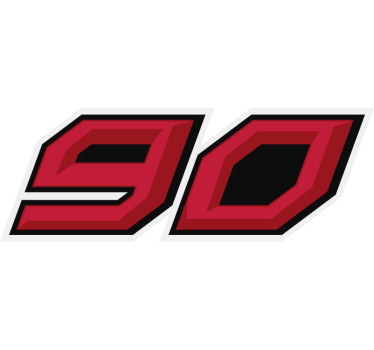 Customizable race car number Motorcycle stickers - TenStickers