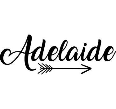 Arrow with name Kids  text wall decal - TenStickers