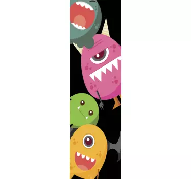 Monster in blue monster decal - TenStickers