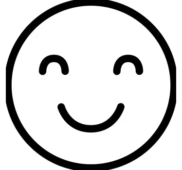smiley emoji wall decal - TenStickers