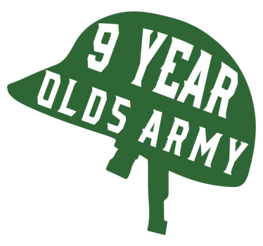 Car sticker 9 year olds army - TenStickers