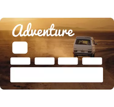 adventure credit card sticker - TenStickers