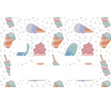 Credit card sticker colorful ice cream design - TenStickers