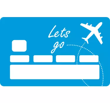 let's go travel credit card decal - TenStickers