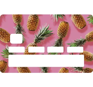 Credit card sticker pineapple design - TenStickers