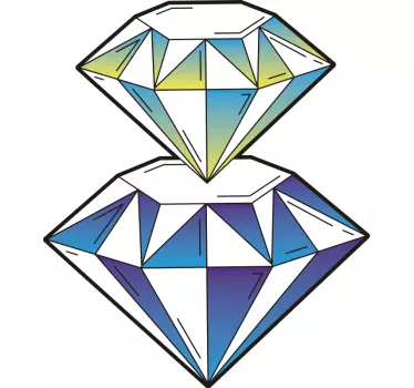 Double diamond laptop skin - TenStickers